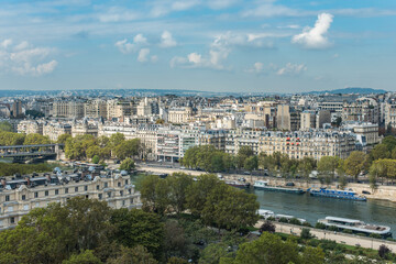 Fototapeta premium Paris, France - Aerial photography of the city scenery of Paris