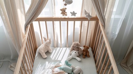 Cozy Baby Nursery with Stuffed Animals