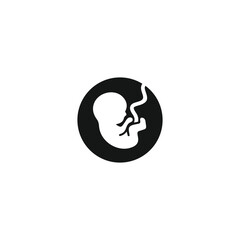 Fetus icon vector. EPS 10 editable vector