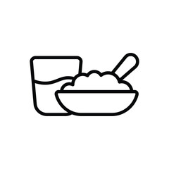 Sehri Meal vector icon
