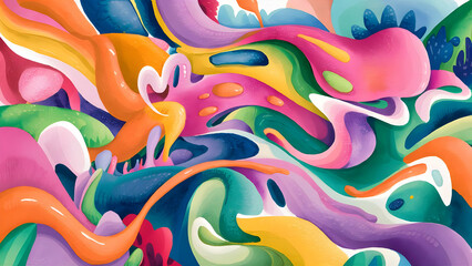 Fototapeta premium Luminous Watercolor Glow A Radiant Abstract Aura