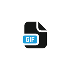 File gif icon vector. EPS 10 editable vector