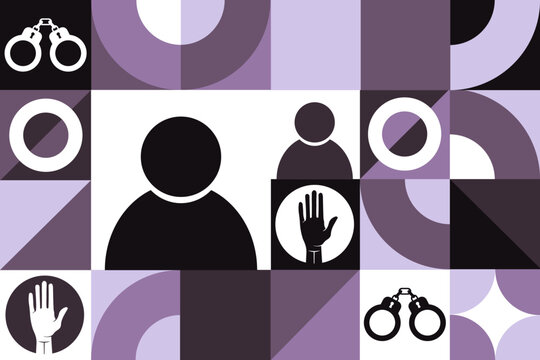 International Day of the Victims of Enforced Disappearances. August 30. Seamless geometric pattern. Template for background, banner, card, poster. Vector EPS10 illustration. - Powered by Adobe