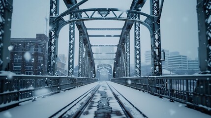 
bridge, snow, winter, white, cold, frozen, ice, serene, peaceful, covered, flakes, frost, chilly, scenic, tranquil, snowflakes, blanket, crisp, glistening, icy, powder, snowy, frosty, wonderland