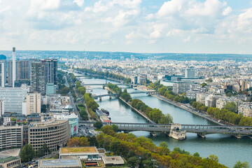 Obraz premium Paris, France - Aerial photography of the city scenery of Paris