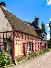 Street view of Gerberoy, France.