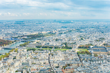 Obraz premium Paris, France - Aerial photography of the city scenery of Paris