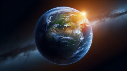 Earth's Colors Dance in Spacelight