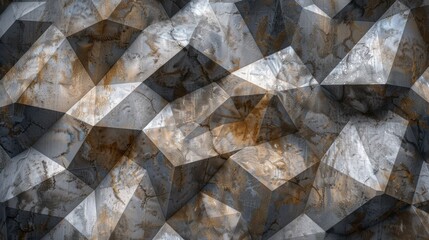 Geometric pattern with grey and brown tones