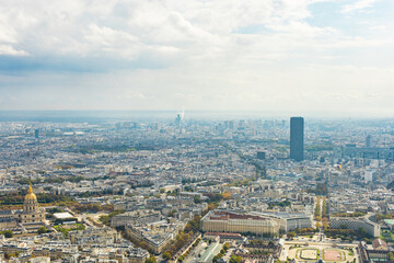 Naklejka premium Paris, France - Aerial photography of the city scenery of Paris