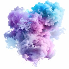 Fototapeta premium pink party fog. Isolated blue, teal, purple , aqua smoke