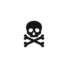 Skull icon vector. EPS 10 editable vector