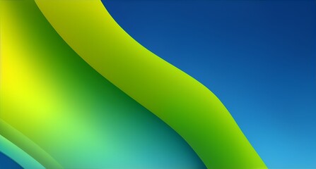 Obraz premium Lively green and yellow Swirls: Artistic Abstraction