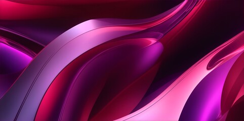 Abstract pink Curves: A Dynamic and Luxurious Design with Vibrant Shapes