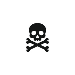 Skull icon vector. EPS 10 editable vector