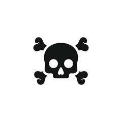Skull icon vector. EPS 10 editable vector