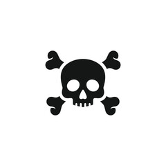 Skull icon vector. EPS 10 editable vector