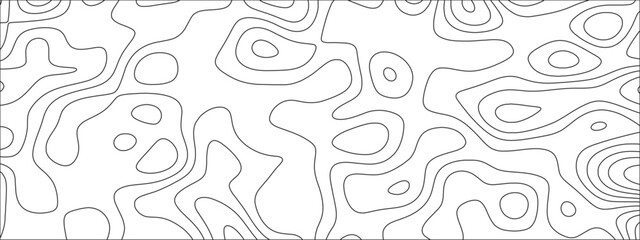 Fototapeta premium Abstract Topographic Map Seamless Pattern. opographic map and landscape terrain texture grid. Geographic contour map and topographic contours map background. 