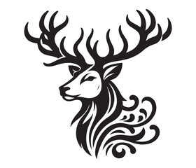 deer vector design,awesome deer svg,high resolution printable deer artwork