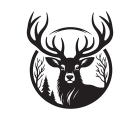 deer vector design,awesome deer svg,high resolution printable deer artwork