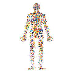 Human body, Dna test infographic