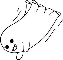 Cute ghost pumpkin with Halloween