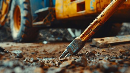 Durable and Reliable Screwdriver in Action on a Rugged Construction Site