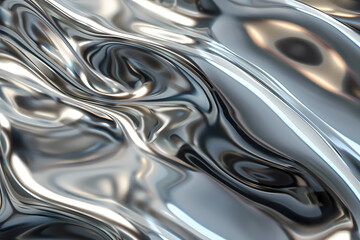 close up of silver metal texture