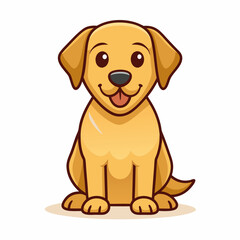 Dog vector illustration, animal isolated on white, dog silhouette, dog vector art