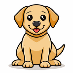 Dog vector illustration, animal isolated on white, dog silhouette, dog vector art