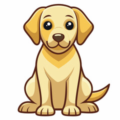 Dog vector illustration, animal isolated on white, dog silhouette, dog vector art