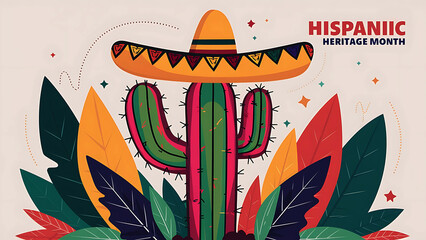 A poster for Hispanic Heritage Month Mexican culture