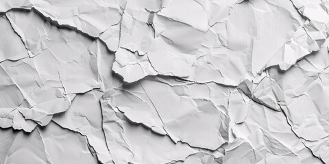 Fototapeta premium White torn and crumbled paper background