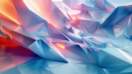 Obraz premium An abstract 3D background with geometric shapes and depth, creating a sense of dimension and modernity.