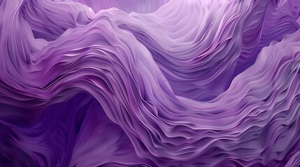 Obraz premium Undulating Waves of Purple Captivating Abstract Digital Evoking Movement and Depth