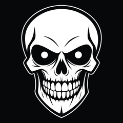 Halloween Ghost Silhouette Vector illustration