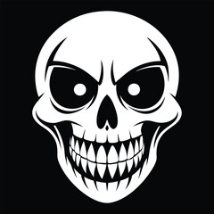 Halloween Ghost Silhouette Vector illustration