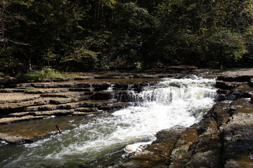 Naklejka premium waterfall, water stream, nature, landscape 