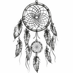 dream, catcher, dreamcatcher, tattoo, vector, illustration, tribal, art, pattern, design, decoration, symbol, black, ornament, flower, skull, floral, vintage, antique, heraldic, element, drawing