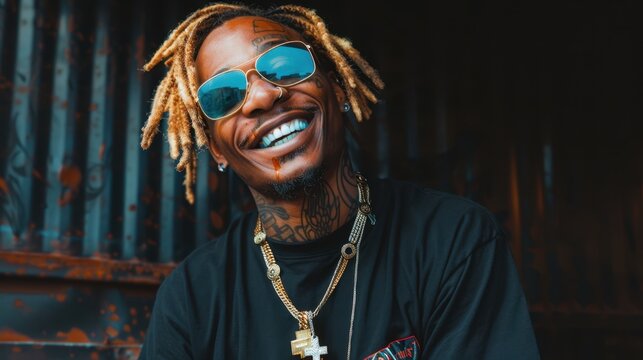 The smiling man with sunglasses