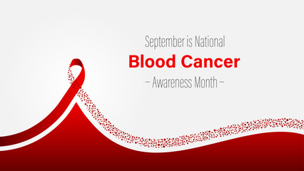 Blood cancer awareness month, vector illustration. Leukemia, lymphoma and myeloma