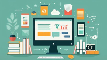 An online course interface showing different modules and lessons 