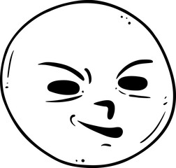 Funny face expression