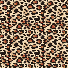 
leopard design vector seamless pattern, modern textile print
