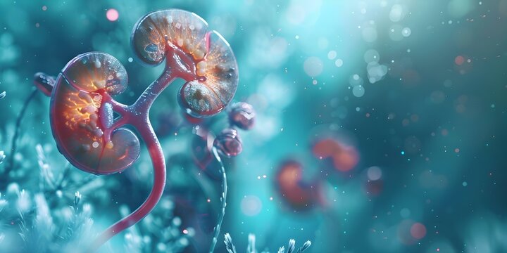 Illustrate how kidney disease affects excretory system and leads to electrolyte imbalances. Concept Kidney Disease, Excretory System, Electrolyte Imbalances, Renal Function, Body's Fluid Balance