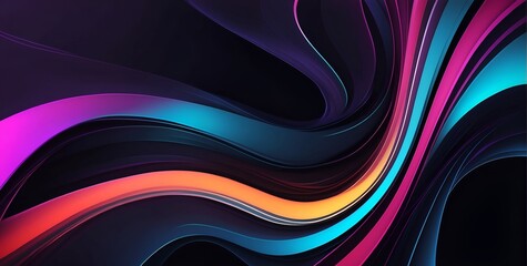  Flowing Shapes with a Colorful Palette and Smooth Texture: Vibrant Abstract Art.
