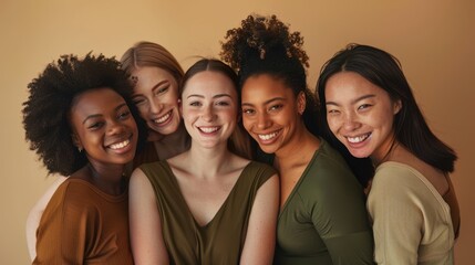 Fototapeta premium The Five Diverse Friends