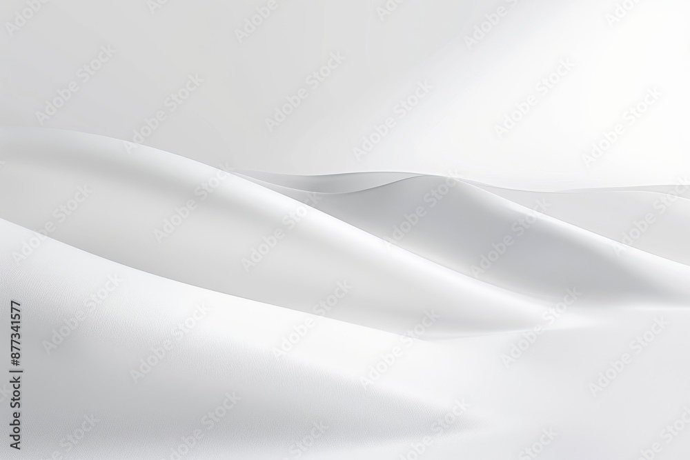 Poster 3d rendering with white gradient background and product display. white backdrop or empty studio.