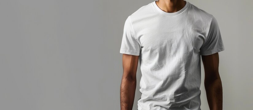 Obtain a unisex t shirt mockup with a high resolution digital file in a basic t shirt bundle available for download in JPG format the copy space image will be consistent for you to insert your design