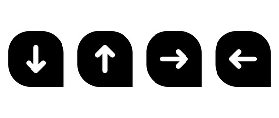 comments arrows icon set